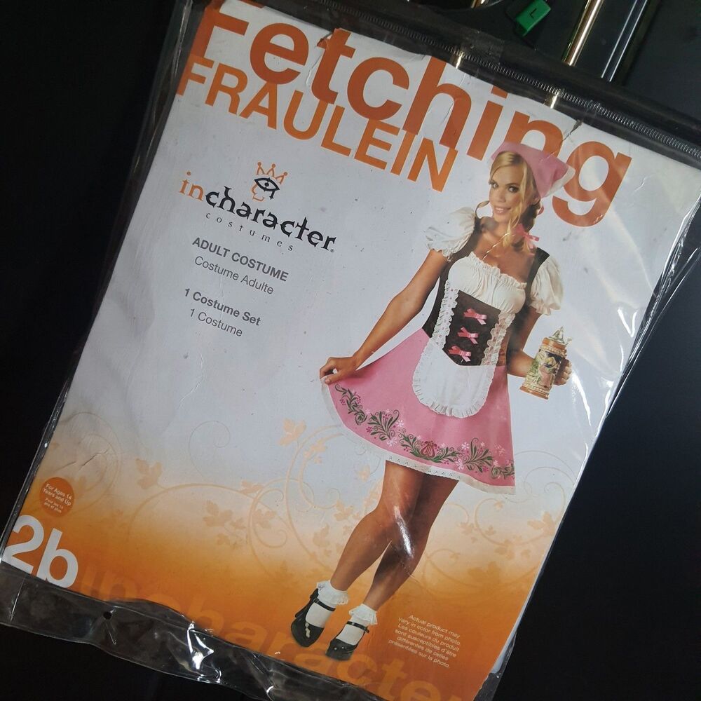 Oktoberfest Sexy German Beer Girl Halloween Costume Women's Large Fetch Fraulein